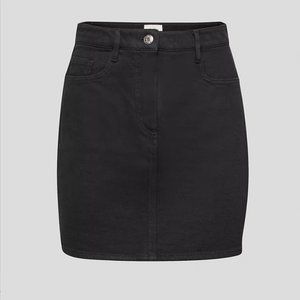 Wilfred Black Denim Skirt